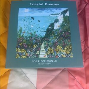 Coastal Breezes 500 Piece Puzzle - Blue and Green